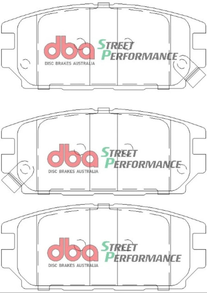 DBA 91-94 Dodge Stealth AWD XP Performance Rear Brake Pads - Additional View 5