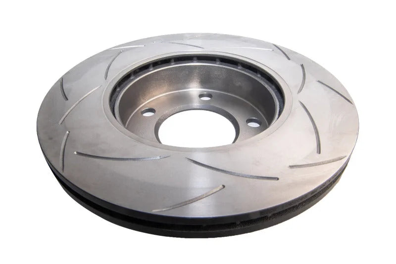 DBA 91-99 BMW 318i E36 Front Street Series Slotted Brake Rotor - Side View
