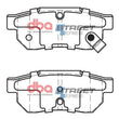 Load image into Gallery viewer, DBA 92-00 Honda Civic Si Street Series Rear Brake Pads - Additional View 5