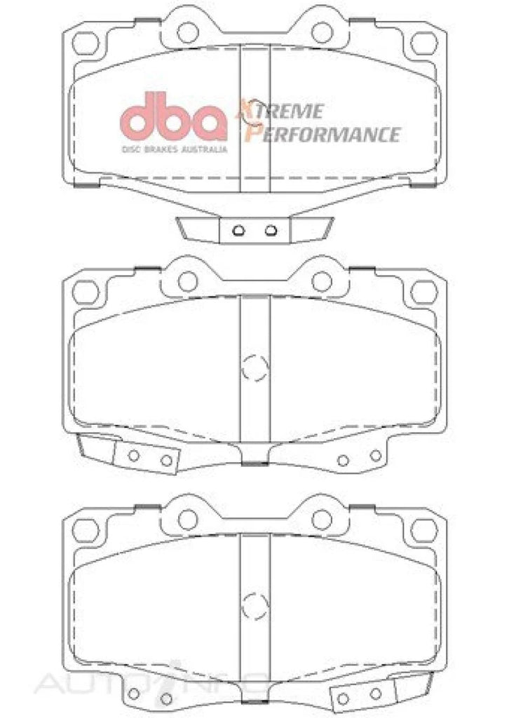 DBA 92-99 Toyota Land Cruiser XP Performance Front Brake Pads - Additional View 5
