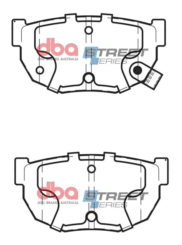 DBA 93-01 Nissan Silvia S14/S15 Street Series Rear Brake Pads - Additional View 5