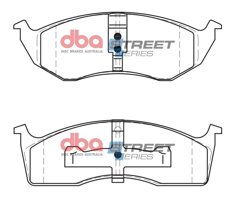 DBA 93-97 Chrysler Concorde Street Series Front Brake Pads - Additional View 5