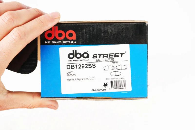 DBA 94-01 Acura Integra Front Street Series Brake Pads - Side View