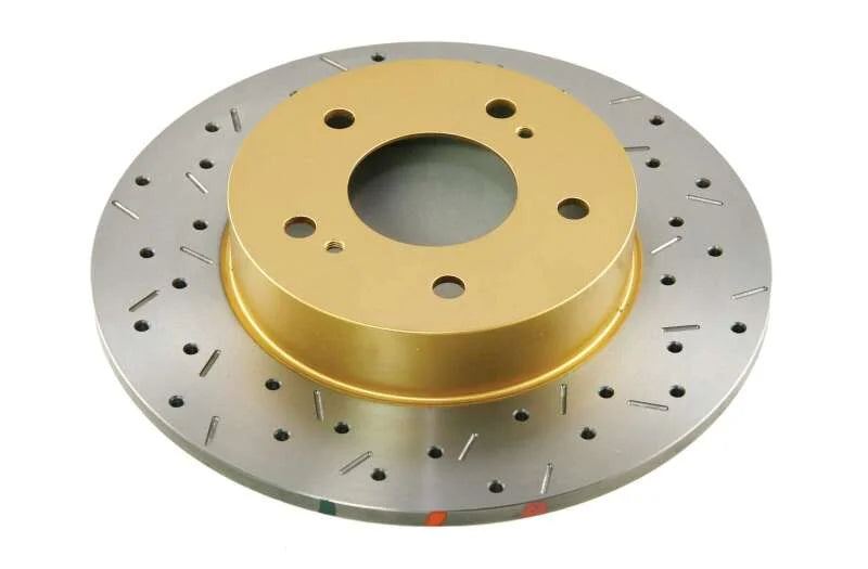 DBA 94-03 Nissan Maxima Rear 4000 Series Drilled & Slotted Rotor - Main Product View