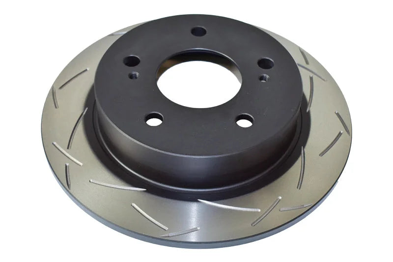 DBA 94-91 Nissan Silva S14/S15 Rear Slotted 4000 Series Rotor - Side View