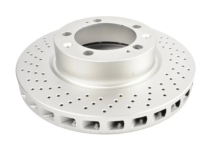DBA 94-95 Porsche 911 Carrera 4 (Excl Turbo Look) Front Left En-Shield OE Drilled Rotor - Main Product View
