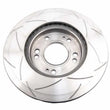 Load image into Gallery viewer, DBA 94-98 Eclipse AWD / 90-95 3000 GT &amp; GT-SL Front Slotted Street Series Rotor - Back View