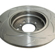 Load image into Gallery viewer, DBA 95-01 BMW 740i E38 Rear Slotted Street Series Rotor - Installation View