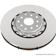Load image into Gallery viewer, DBA 95-97 Porsche 911 Carrera Front T3 5000 Series Uni-Directional Slotted Rotor w/ Black Hat - Side View