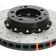 Load image into Gallery viewer, DBA 95-97 Porsche 911 Carrera Front T3 5000 Series Uni-Directional Slotted Rotor w/ Black Hat - Side View