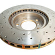 Load image into Gallery viewer, DBA 95-99 BMW M3 E36 Front Drilled &amp; Slotted 4000 Series Rotor - Back View