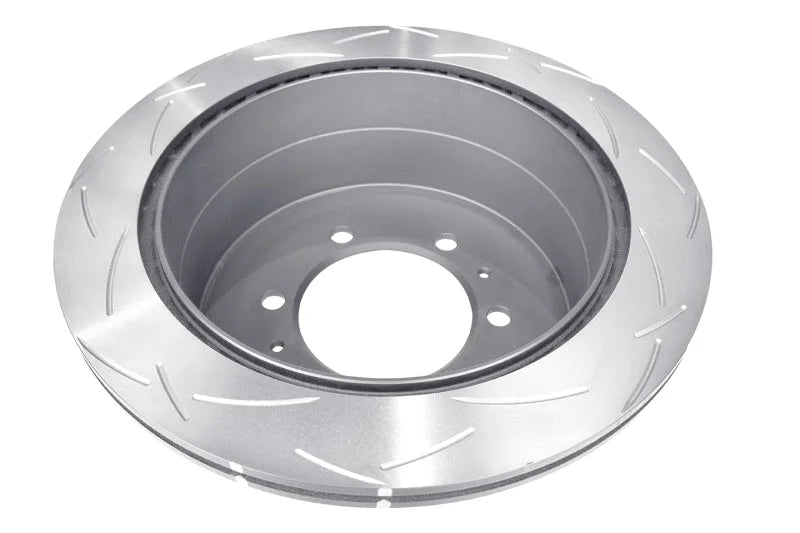DBA 96-97 Lexus LX 450 / 8/92+ Toyota Landcruiser 80 Series Rear Slotted 4000 Series Rotor - Side View