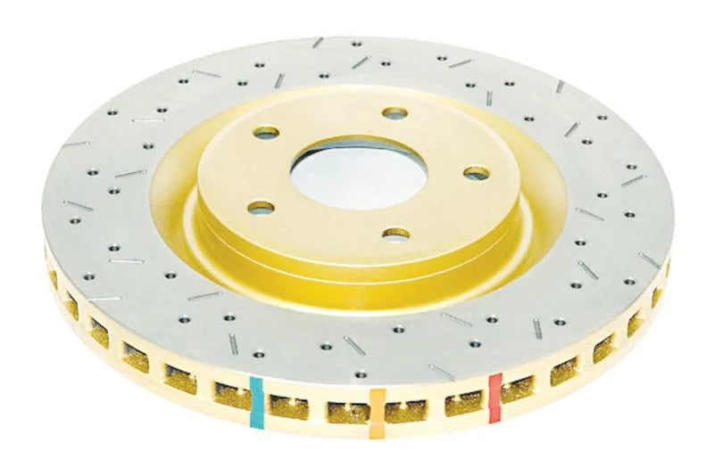 DBA 97-04 Corvette C5/C6 Front Drilled & Slotted 4000 Series Rotor - Main Product View