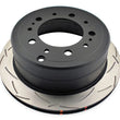 Load image into Gallery viewer, DBA 98-05 Lexus LX 470 / 98+ Toyota Landcruiser 100 Series Rear Slotted 4000 Series Rotor - Main Product View