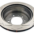 Load image into Gallery viewer, DBA 98-05 Lexus LX 470 / 98+ Toyota Landcruiser 100 Series Rear Slotted 4000 Series Rotor - Side View