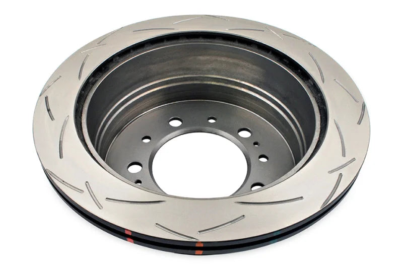 DBA 98-05 Lexus LX 470 / 98+ Toyota Landcruiser 100 Series Rear Slotted 4000 Series Rotor - Side View