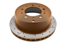Load image into Gallery viewer, DBA 98-05 Lexus LX470/98+ Toyota Landcruiser 100 Series Front Drilled &amp; Slotted Street Series Rotor - Main Product View