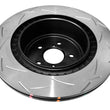 Load image into Gallery viewer, DBA 98-06 WRX Upgrade to STi Calipers w/ Standard 170mm Handbrake Rear Slotted 4000 Series Rotor - Side View