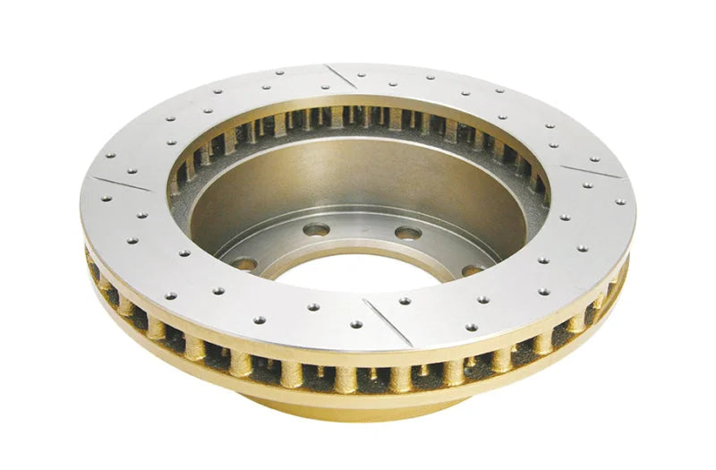 DBA 99-04 Ford F-250 Super Duty (w/Rear Rotor) 4WD Front Street Drilled & Slotted Rotor - Side View