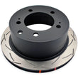 Load image into Gallery viewer, DBA 99+ Toyota 70 Landcruiser Rear Slotted 4000 Series Rotor - Side View