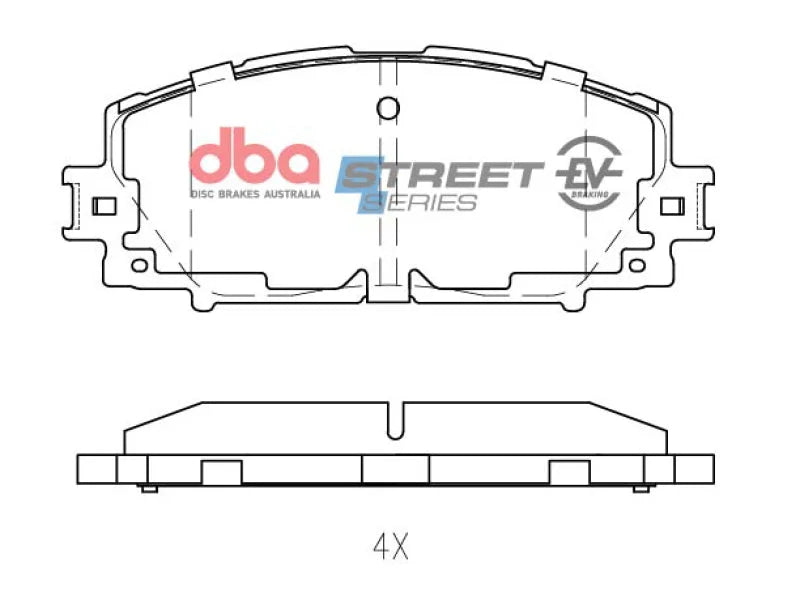 DBA B Type Front SSEV Street Series Brake Pads fits 2011 2014-2017 Lexus CT200H / 2012 Scion iQ / 2010 2015 2021 Toyota Pr...