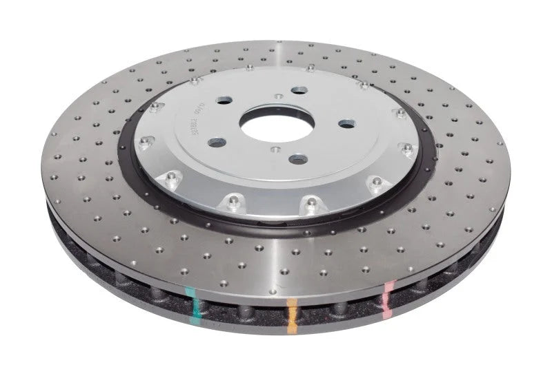 DBA Front 5000 Series Cross Drilled Rotor w/Silver Hat fits Lexus GS / 2016-2020 Lexus GS F / 2016-2020 Lexus GS350 / 2015...