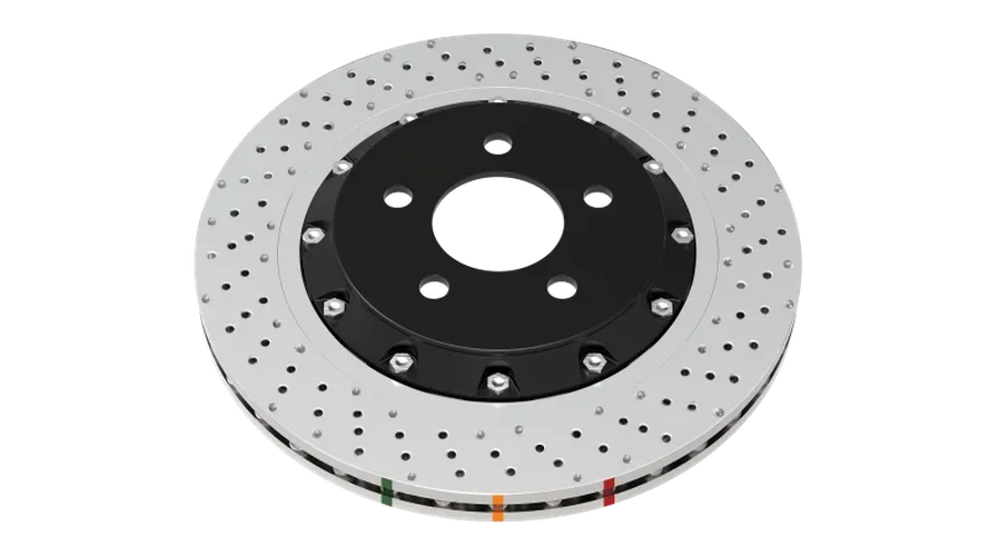 DBA Front 5000 Series Drilled Replacement Ring fits 2009-2011 Volkswagen CC / 2012-2013 Volkswagen Golf R / 2006-2008 Volk...