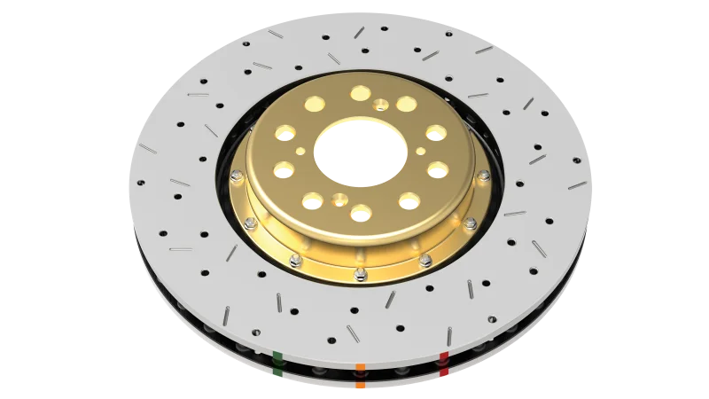 DBA Front 5000 Series Drilled and Slotted Rotor w/Black Hat (w/Brembo Brakes) fits 2003-2005 Infiniti G35 / 2004-2005 Infi...