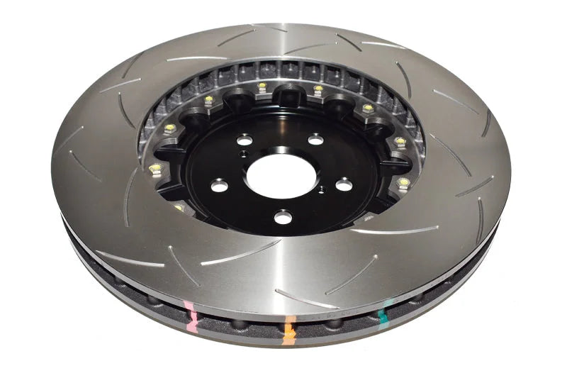 DBA Front 5000 Series Slotted Rotor w/Black Hat fits 2016-2020 Lexus GS F - Side View