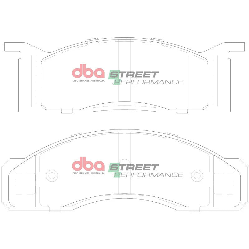 DBA Front SP Performance Brake Pads fits 1971-1972 Ford Mustang / 1970-1971 Ford Ranchero / 1970-1971 Ford Torino - Additi...