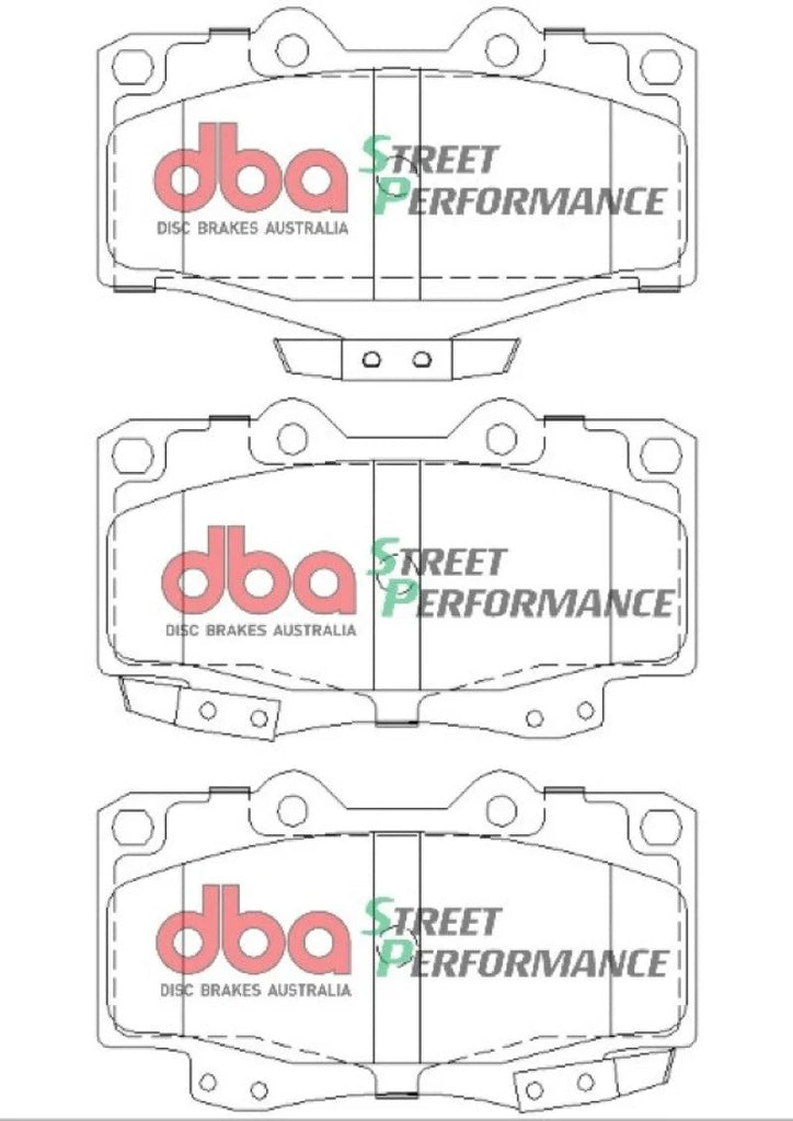 DBA Front SP Performance Brake Pads fits 1995-2004 Toyota 4RUNNER / 1995-2004 Toyota Tacoma (6 Lug) - Additional View 10