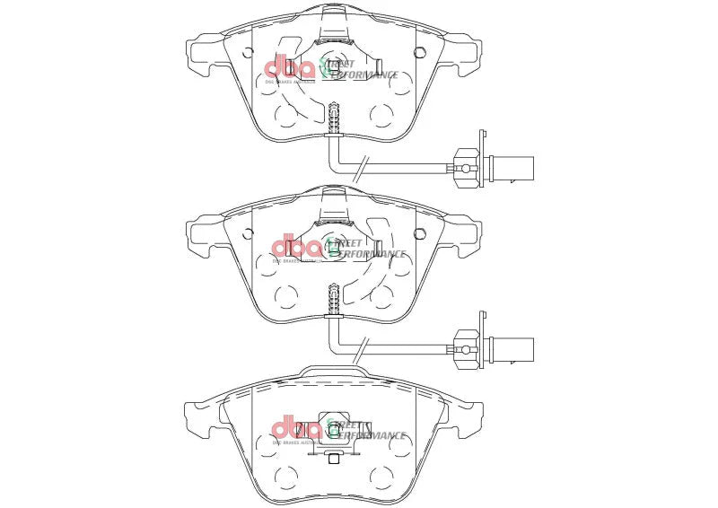 DBA Front SP Performance Brake Pads fits 2008-2015 Audi TTS / TT Quattro / TT Quattro Premium Plus - Additional View 6