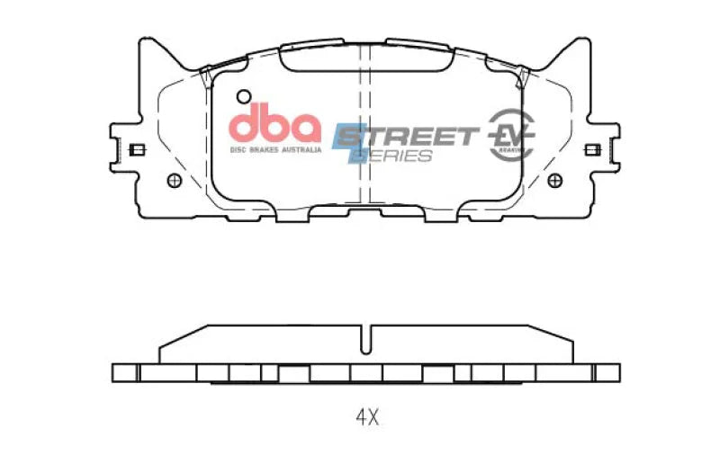 DBA Front SSEV Street Series Brake Pads fits 2013 Lexus ES300H / 2007 Lexus ES350 / 2011 Toyota Avalon / 2013-2018 Toyota ...