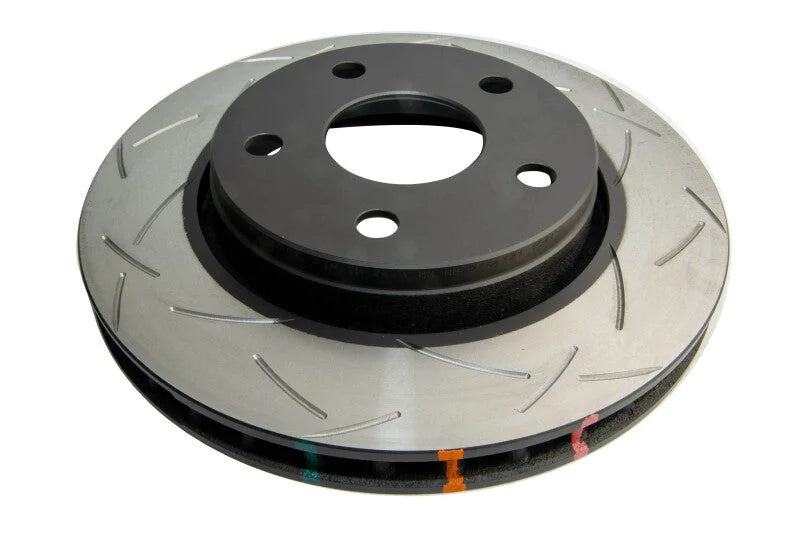 DBA Front Slotted 4000 Series Rotor fits 2007-2017 Jeep Wrangler JK - Side View