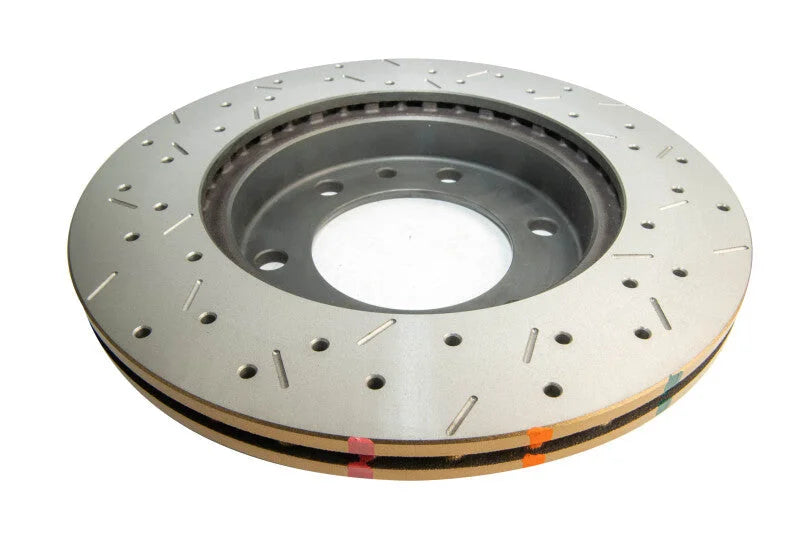 DBA Front Slotted & Cross Drilled 4000 XS Series Rotor fits 1983-1989 Toyota Land Cruiser - Back View