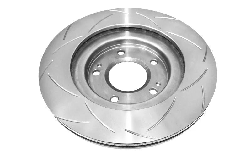 DBA Front Slotted Street T2 Series KP Rotor fits 2005-2006 Mitsubishi Outlander - Back View
