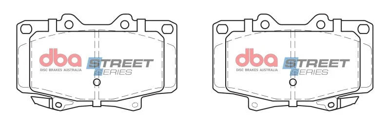DBA Front Street Series Brake Pads fits 1996-1997 Lexus LX450 / 1990-1997 Toyota Land Cruiser - Additional View 6