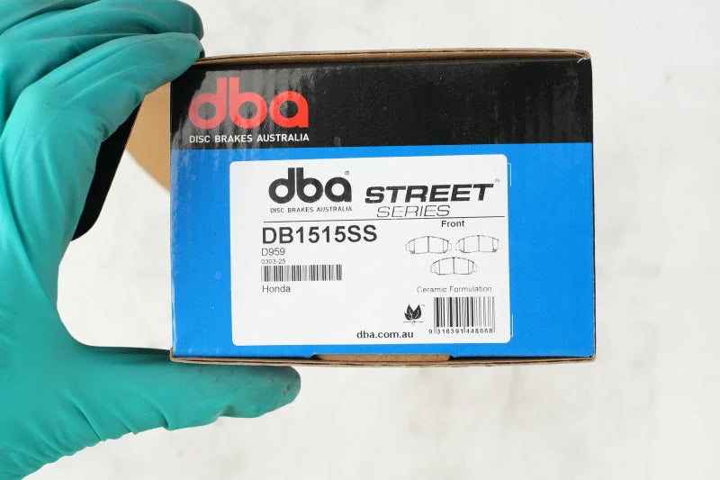 DBA Front Street Series Brake Pads fits 2006-2011 Acura CSX - Side View