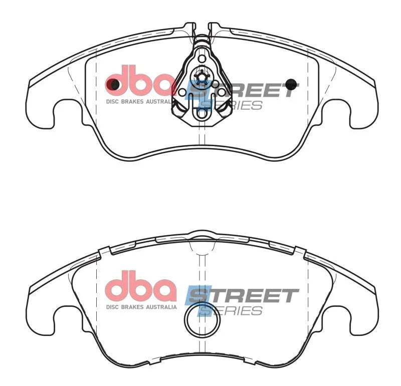 DBA Front Street Series Brake Pads fits 2008-2018 Audi A4 / A4 Quattro / A5 / A5 Quattro / A6 / A6 Quattro / A7 Quattro / ...