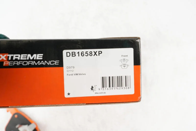 DBA Front XP Performance Brake Pads fits 2003-2010 Volvo S60 / XC90 (w/316mm Front Rotor) - Side View