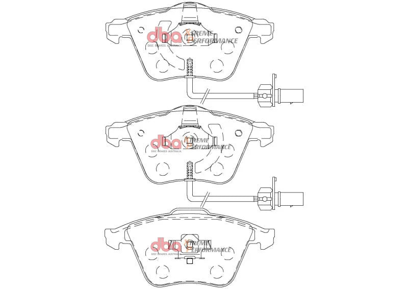 DBA Front XP Performance Brake Pads fits 2008-2015 Audi TTS / TT Quattro / TT Quattro Premium Plus - Installation View