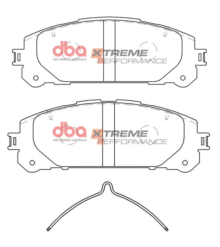 DBA Front XP Performance Brake Pads fits 2020-2022 Toyota Highlander / 2022 Toyota Highlander Hybrid Bronze Edition / 2021...