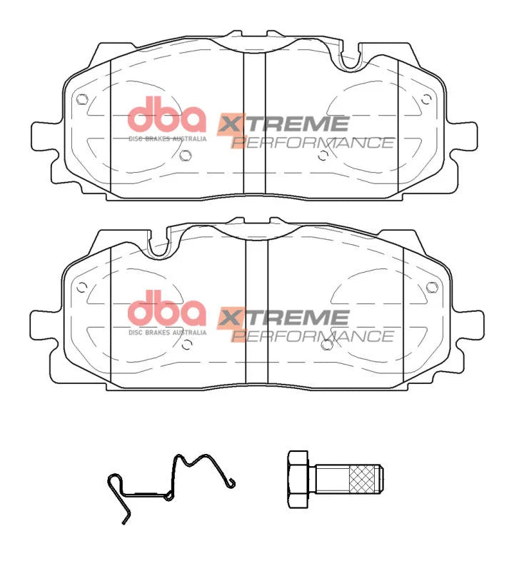 DBA Front XP Performance Brake Pads (w/375mm Front Rotor) fits Audi A8 / 2020 Audi Q5 PHEV / 2018 Audi Q7 / 2018 Audi RS5 ...