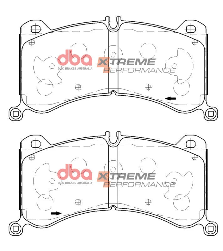 DBA Front XP Performance Brake Pads (w/400mm Front Rotor) fits 2019-2021 Audi E-Tron Quattro / Sportback Premium / Premium...