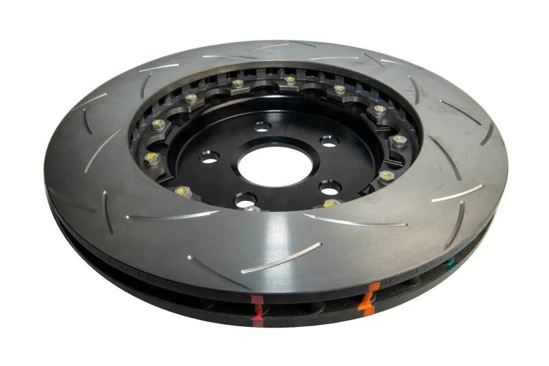 DBA HSV Clubsport/ Granfe/ GTS  Series Slotted Rotor Black Hat - Front - Side View