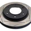 Load image into Gallery viewer, DBA Mitsubishi 07+ Triton ML/MN / 09-14 Challenger PB/PC Front T2 Slotted 4x4 Survival Series Rotor - Side View