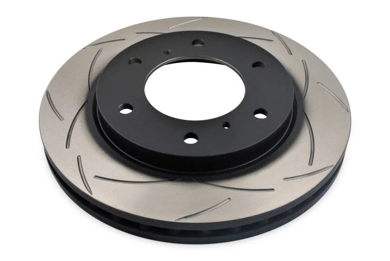 DBA Mitsubishi 07+ Triton ML/MN / 09-14 Challenger PB/PC Front T2 Slotted 4x4 Survival Series Rotor - Side View
