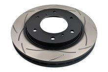 Load image into Gallery viewer, DBA Mitsubishi 07+ Triton ML/MN / 09-14 Challenger PB/PC Front T2 Slotted 4x4 Survival Series Rotor - Side View