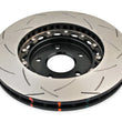 Load image into Gallery viewer, DBA Nissan Skyline (Various) Front Slotted 5000 Series 2 Piece Rotor Assembled w/ Black Hat - Side View