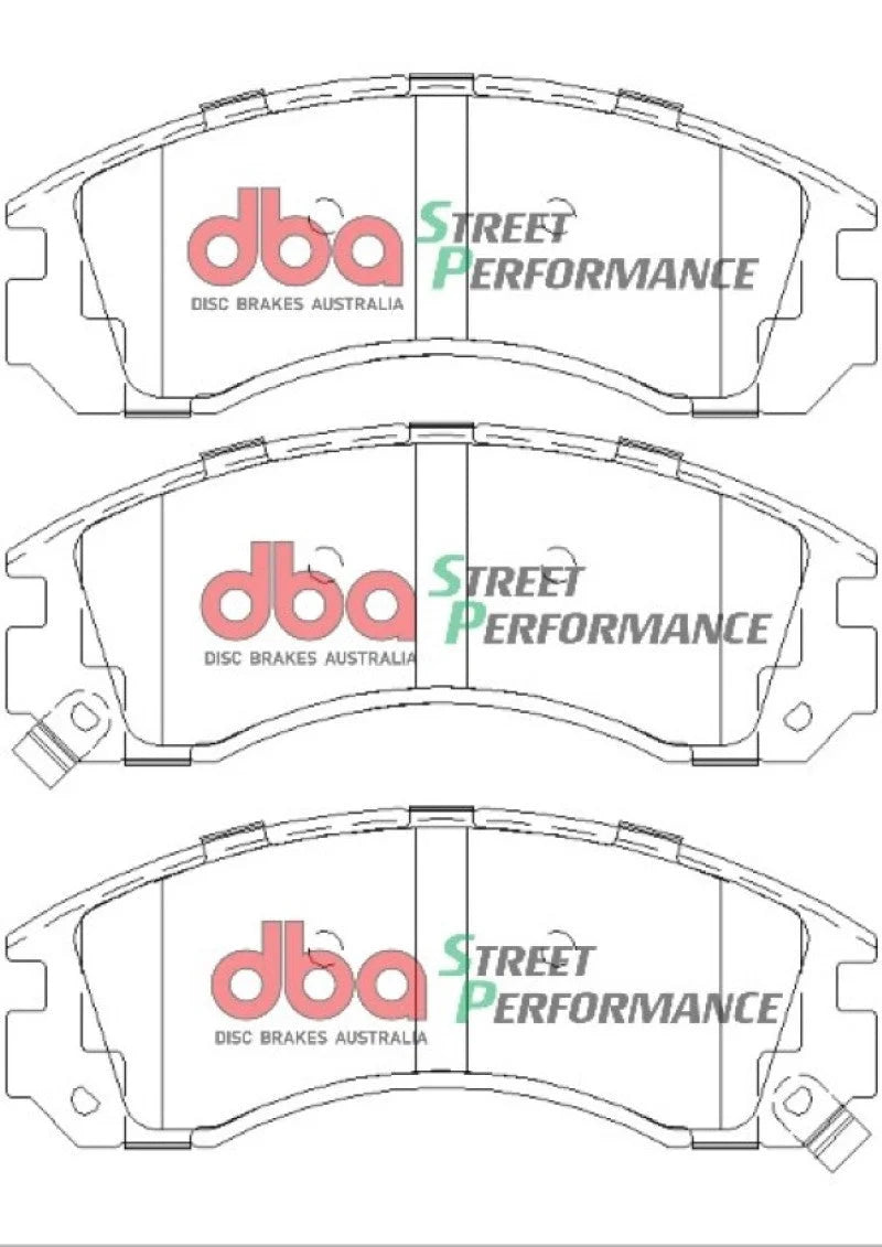DBA Performance Front Brake Pads fits 1991-1996 Dodge Stealth / 1998 1999 Mitsubishi 3000GT / 1998-2004 Mitsubishi Diamant...